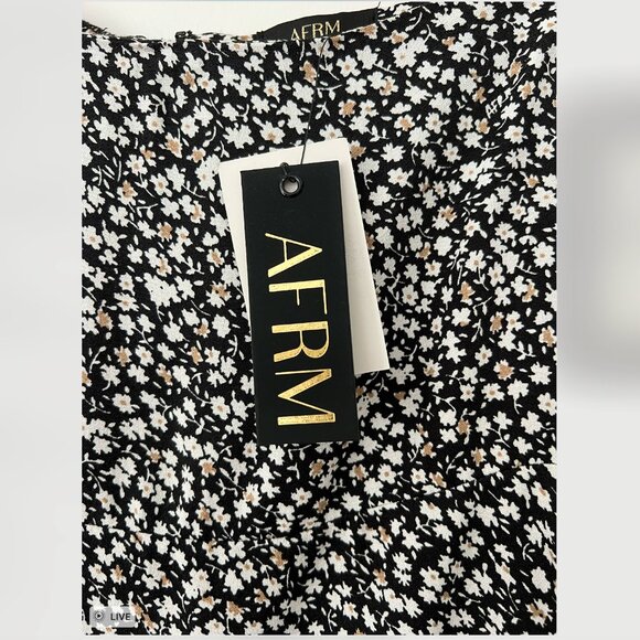 NWT AFRM Floral Maxi Skirt with Tiered Ruffles - Picture 3 of 4